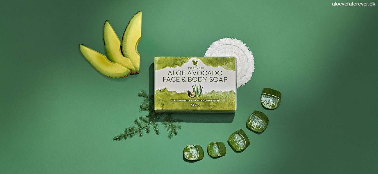 Aloe Avocado Face & Body Soap sæbe i fast form