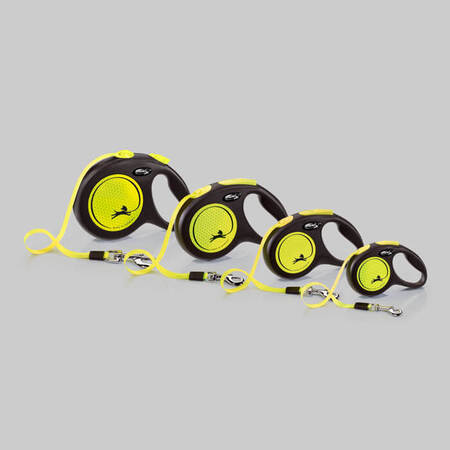 Flexi line New Neon | Tape | Gul - Køb hos MyTrendyDog.dk