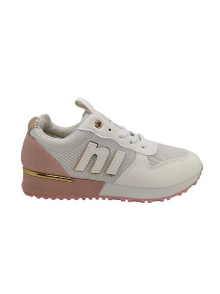 Dame sneakers hvid/pink/guld