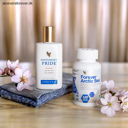 Fars dags gavesæt: Gentleman’s Pride aftershave, Forever Arctic Sea fiskeoliekapsler