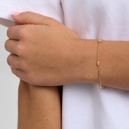 Element armbånd i forgyldt sølv - studio.z