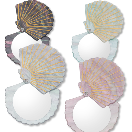 studio.z muslingeformede taskespejle i akryl