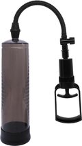 Power Escorts Power Pump Basic Black – klassisk penispumpe med gennemsigtig cylinder og sort pumpe