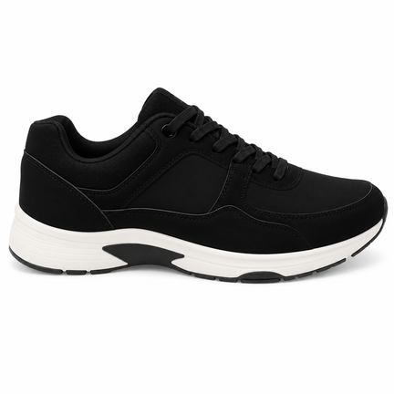 Sorte sneakers med hvid sål – Tidløst design