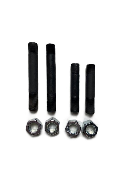 Hydraulik - Lyftcylinder - Stödskruvsats - 4 st. 4 x stöd 2 x muttrar (fig. 15, 16, 17 på bild) Passar på: MF135, MF140, MF152, MF158, MF165, MF175, MF178, MF185, MF188 Passar på: MF265, MF275, MF285, MF290 Passar på: MF565, MF575, MF590,