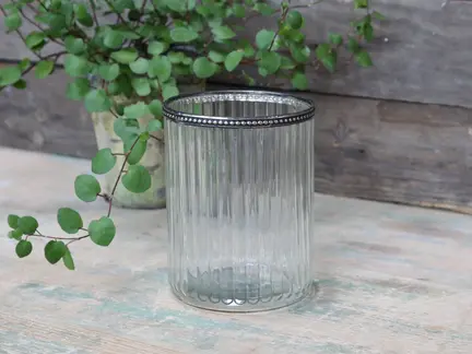 Glas skjuler med perlekant