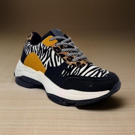 zebra dame sko
