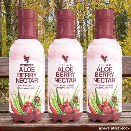 3 stk. Forever Aloe Berry Nectar Aloe vera juice drik med tranebær
