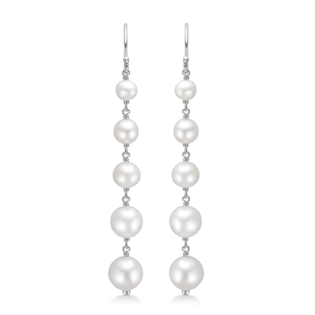 TREASURE sølv øreringe med perler | Mads Z