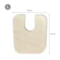 Hesteskoformet plaster i uld til ømme punkter – 2 mm - LARGE