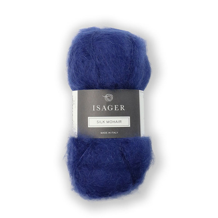 garnogle isager silk mohair farve 54 indigo
