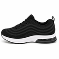 sort sneaker, sporty sneaker, sneaker med air sål, komfort