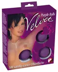 Purple Balls Velvet Sextoy – lilla elskovskugler til bækkenbundstræning
