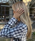 Edge ring i forgyldt sølv | Studio Z