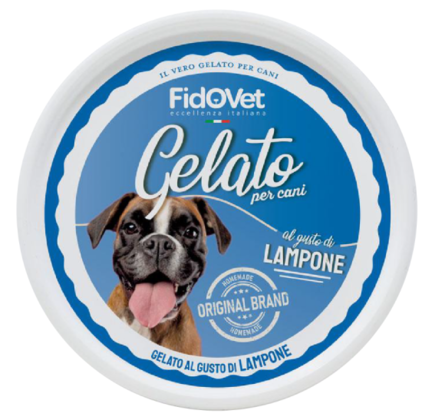 FidoVet Gelato Hindbær - Is til hunde