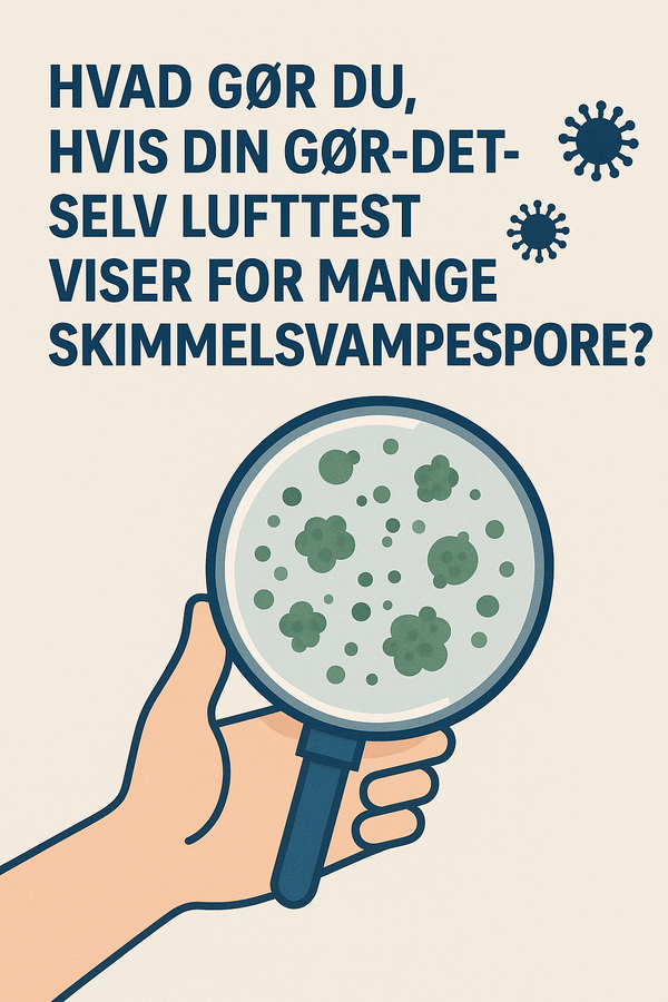 billedet viser en skimmelsvamp gør-det-selv luft test