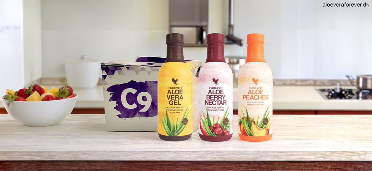 Forever F.I.T. C9 fås med 3 smagsvarianter Aloe Vera drikkegel