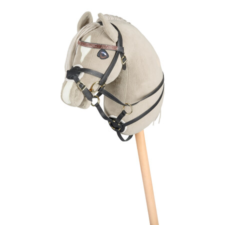 Cheval Roi Diva med sort martingal til kæphest