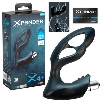 Xpander Prostate Stimulator X4 – vibrerende ekspanderende prostatavibrator i Silikomed®.