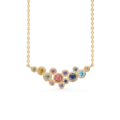 LUXURY RAINBOW necklace in 14 karat gold | Danish design by Mads Z