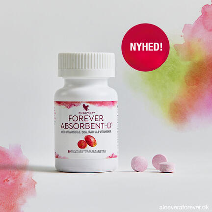 Forever Absorbent-D god smag tyggetablet med D-vitamin