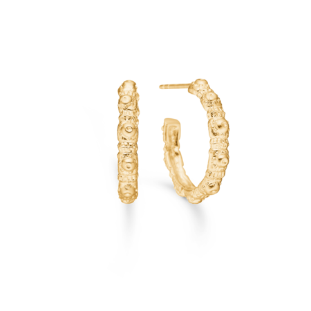 Urchin Elegance hoops udført i 925 ren sterlingsølv belagt med en slidstærk forgyldning i 18 karat guld.