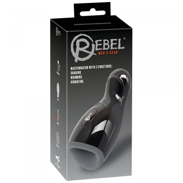 Rebel Men's Masturbator 3 Functions Shaking Warming Vibrating