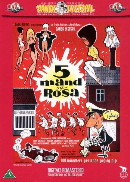 5 mand og Rosa, DVD, Film, Movie