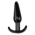 Lovesecret anal plug i sort eller pink med T-formet base i kropssikkert TPE-materiale