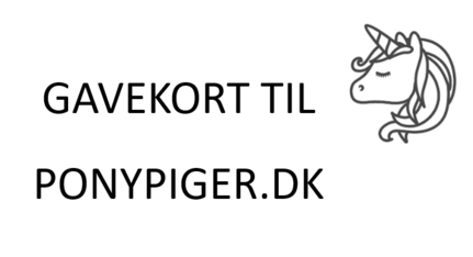 Gavekort til Ponypiger.dk sendt på mail