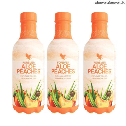 Forever Aloe Peaches 1 liter - 3 stk. pak. Aloe vera drik fra Forever Living