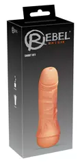 Hudfarvet penis dildo 21 cm i PVC med sprøjtefunktion og realistiske årer