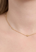 Element necklace in gold-plated silver - studio.z