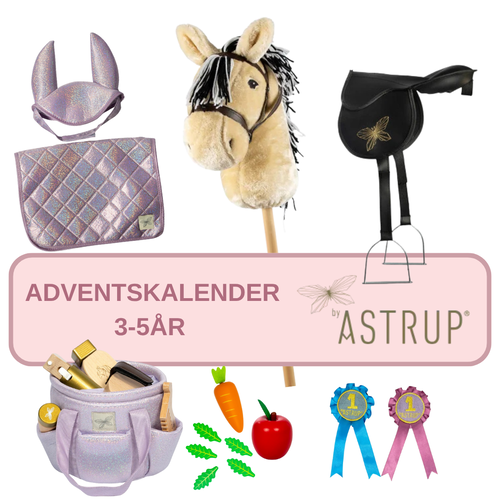 By ASTRUP kæphest adventskalender - 3-5 år - Fjordhest med lilla udstyr