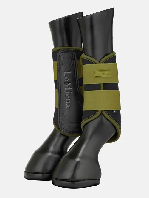 LeMieux AW26 Air-Tek Grafter Brushing Boots Gooseberry