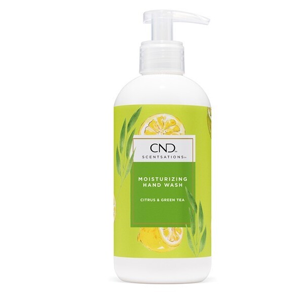 CND Scentsations, Moisturizing Hand Wash, Citrus & Green Tea, 390 ml. - Håndvask, Håndsæbe, Vegansk formel