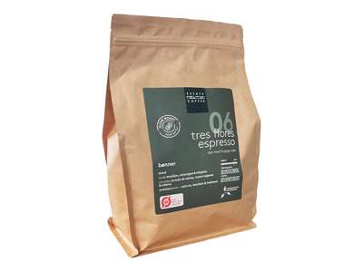 Tres Flores Økologisk Espresso Bønner.