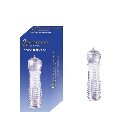 Lovesecret Sensual Cock Sleeve 05 penisærme i kropssikkert fleksibelt materiale