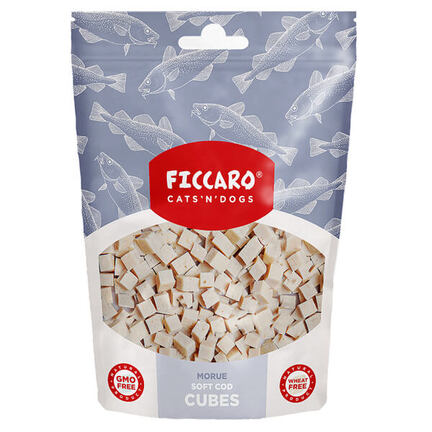 Ficcaro Soft Cod Cubes - Hundegodbidder med torsk - MyTrendyDog.dk