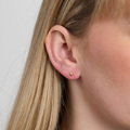 Shiny Star øreringe i forgyldt sølv - studio.z