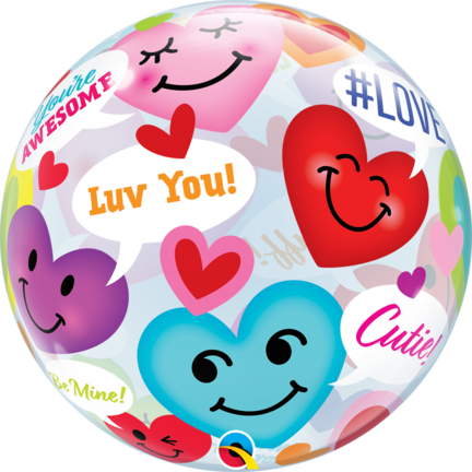 Hjerte ballon - international kærlighed