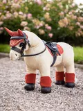 Lemieux Mini Toy Pony Popcorn med sadel, bandager, hut & trense
