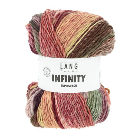 Garnnøgle farveskiftegarn infinity fra Lang Yarns i farven infinite horizon