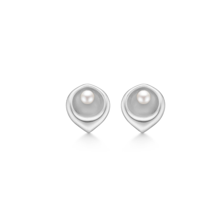 markedsføring modul forudsigelse LILY sølv øreringe m. perle|Dansk smykkedesign med passion fra Mads Z