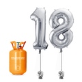 Ballontal med helium sæt 18 år