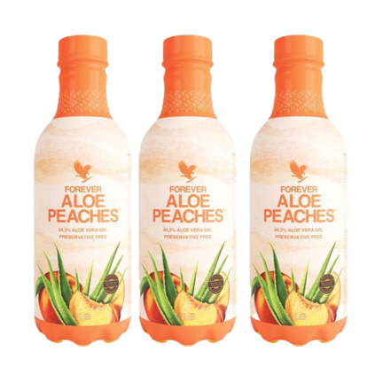 Forever Aloe Peaches 3 x 1 liter i sampak - Aloe vera drik med fersken
