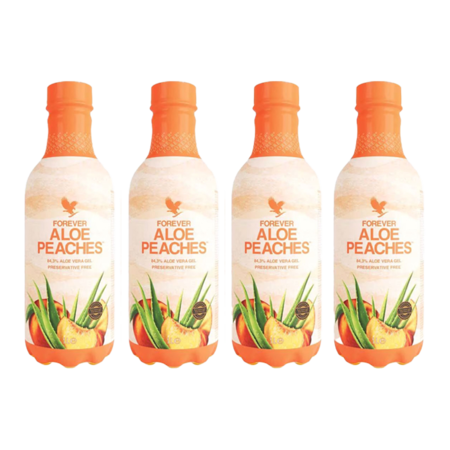 4 stk. Forever Aloe Peaches - Aloe vera drik med ferskensmag