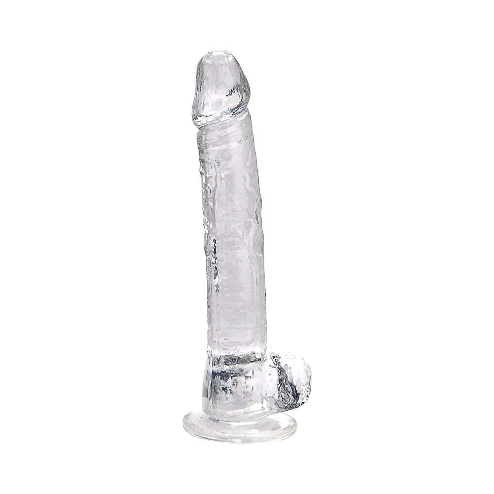 Loving Joy XL Realistisk Dildo med Sugekop Transparent 28 cm