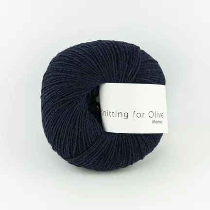 garnnoegle merino fra knitting for olive i farven marineblaa navy