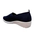Dame sneakers elastik navy